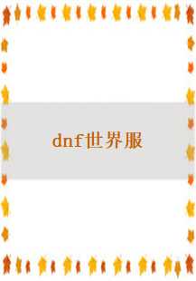  《DNF世界服：跨越国界的传奇故事》