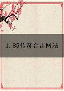  1.85传奇合击网站：道具、头盔与猪洞的传奇之旅