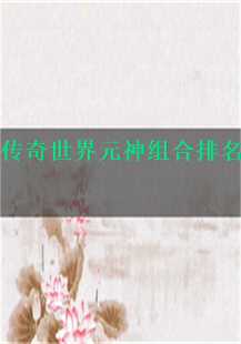 传奇世界元神组合排名
